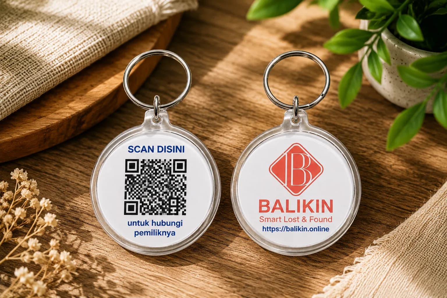 Acrylic Tag Bulat