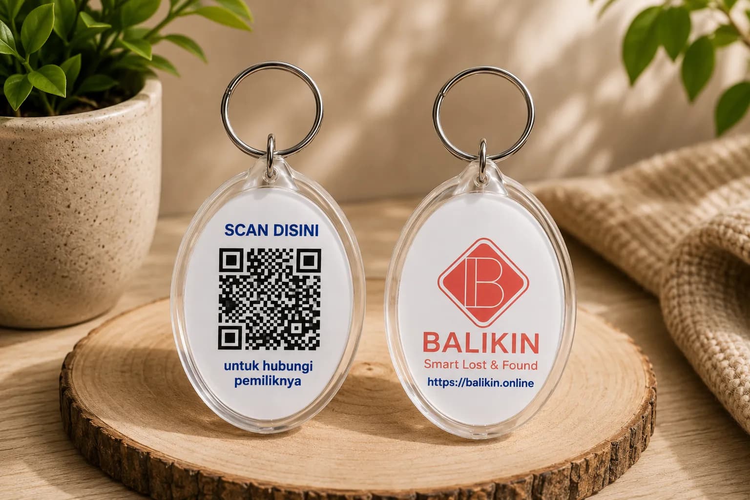 Acrylic Tag Oval