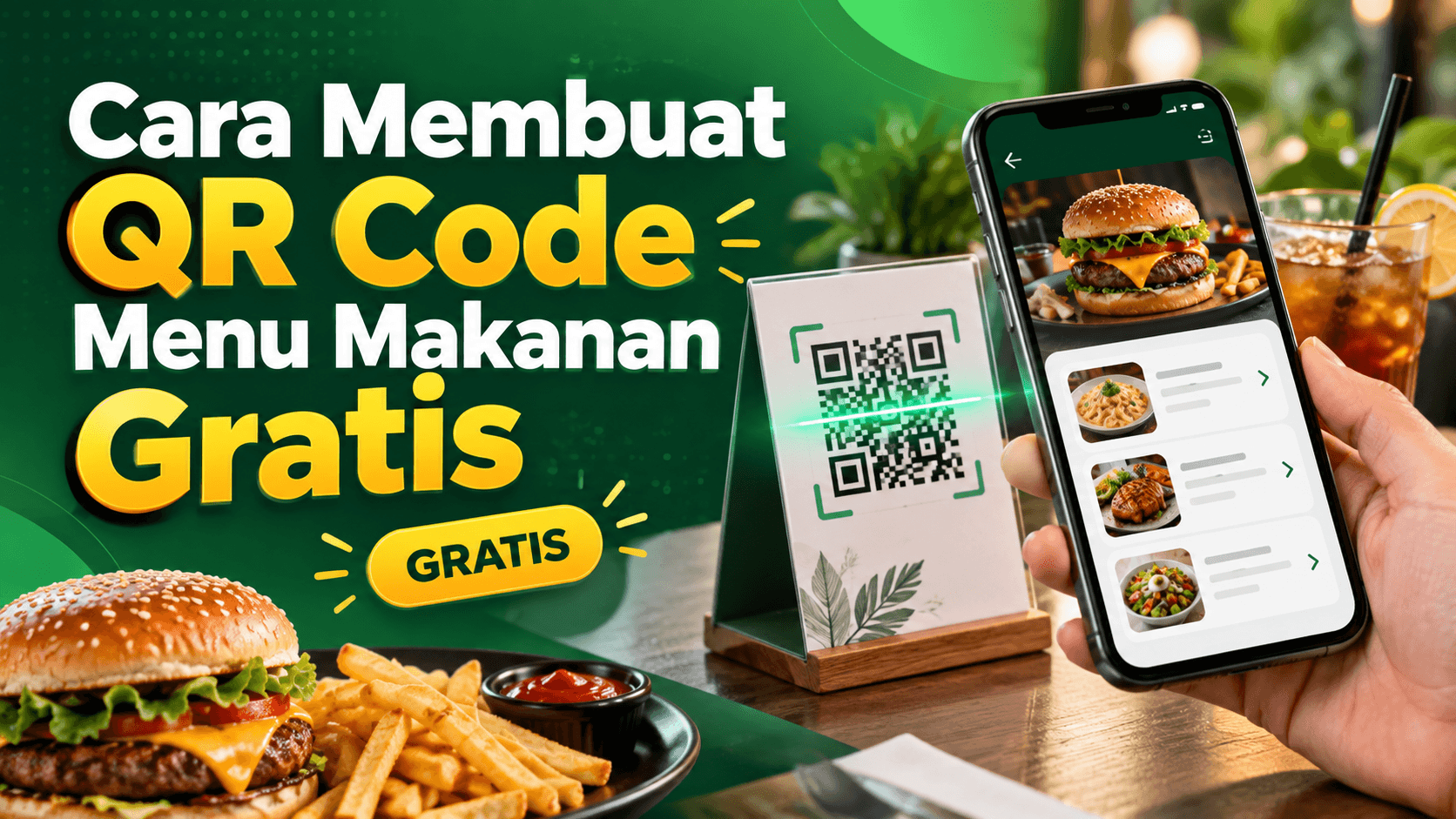 Cara Membuat QR Code Menu Makanan Gratis