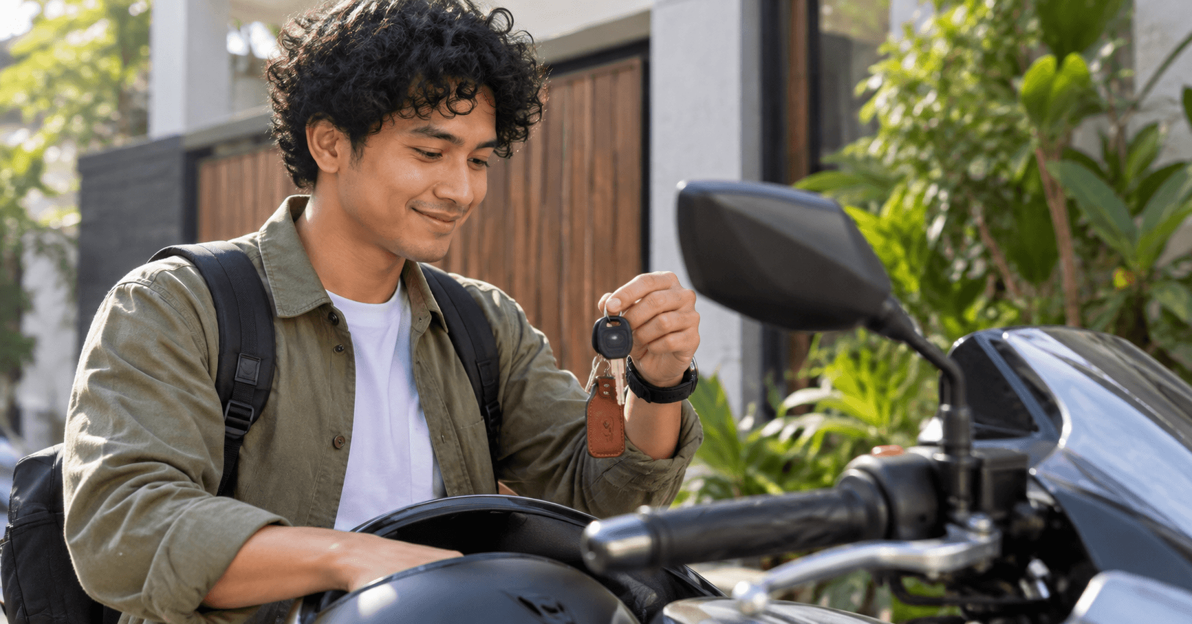 gantungan kunci qr motor