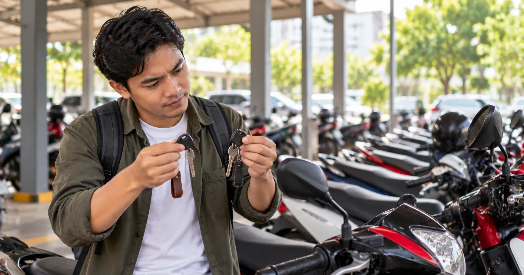 kunci motor tertukar